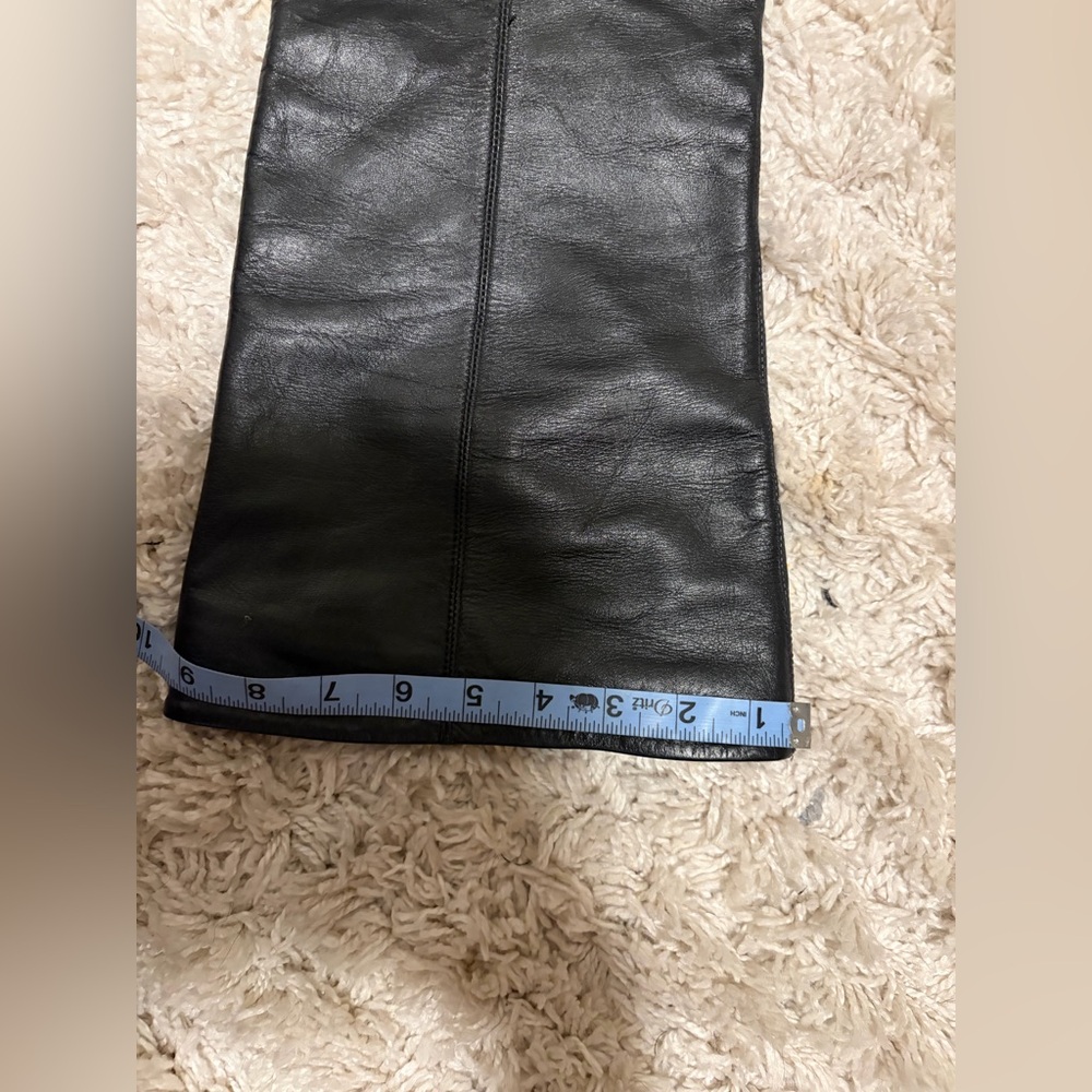Zara Black Over-the-Knee Wedge Boots size 38 - Picture 8 of 9